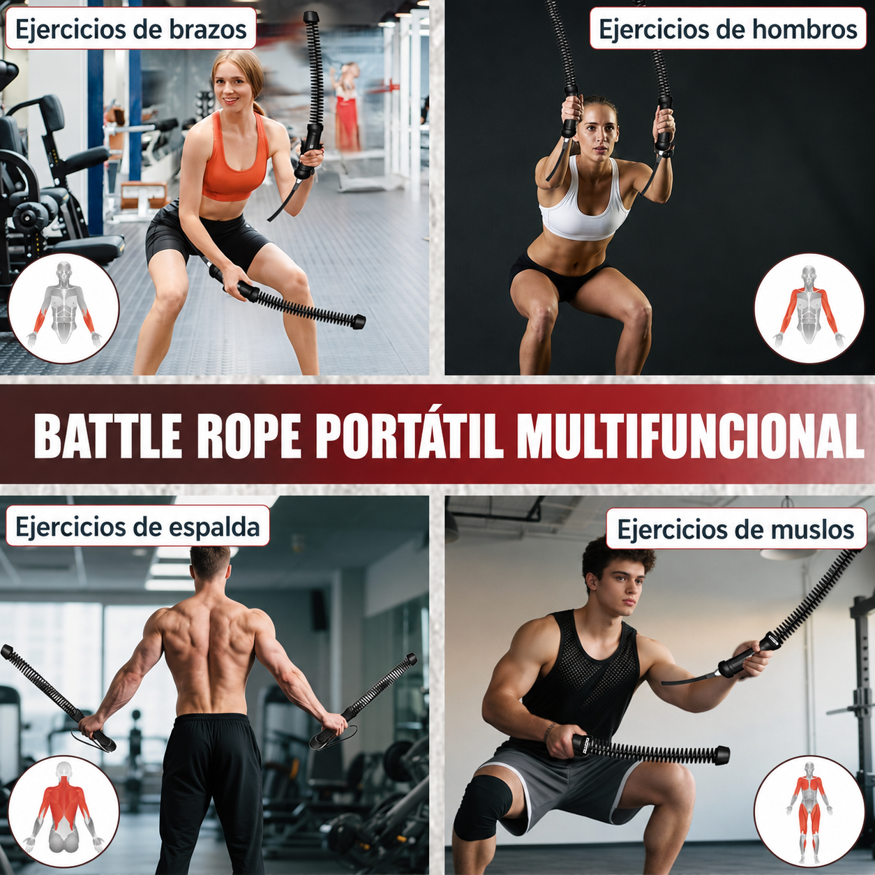 Battle Ropes Portátiles Nulven
