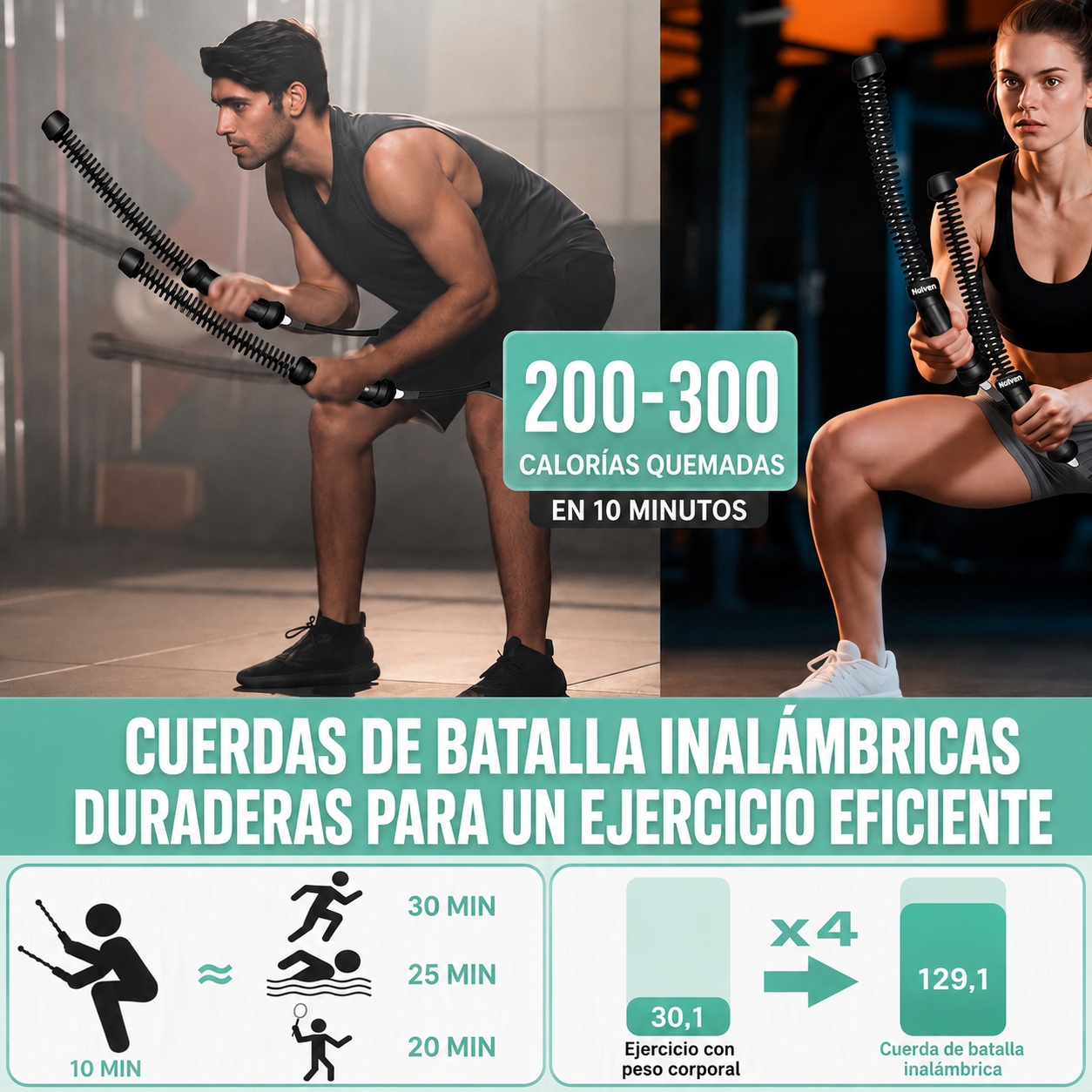 Battle Ropes Portátiles Nulven
