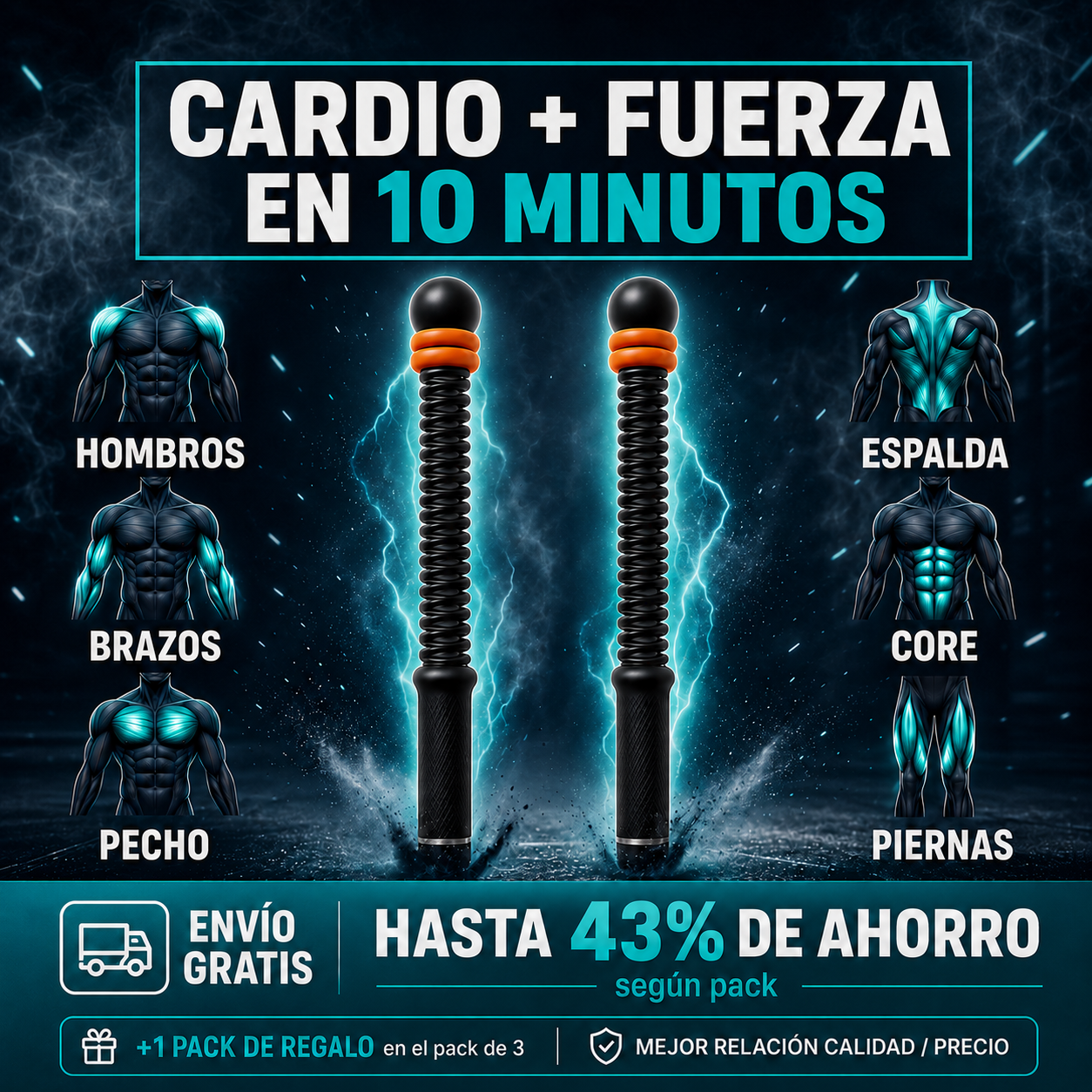 Battle Ropes Portátiles Nulven